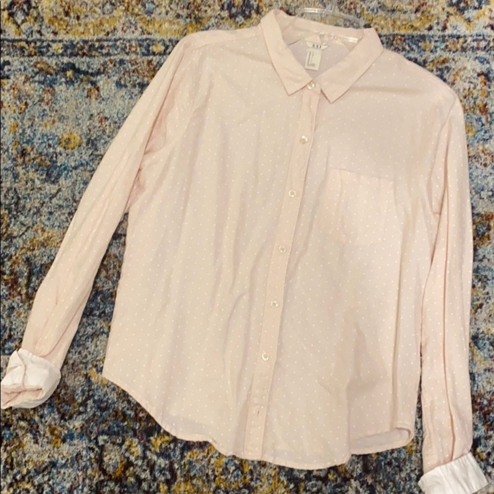 Pok-a-dot Button Up